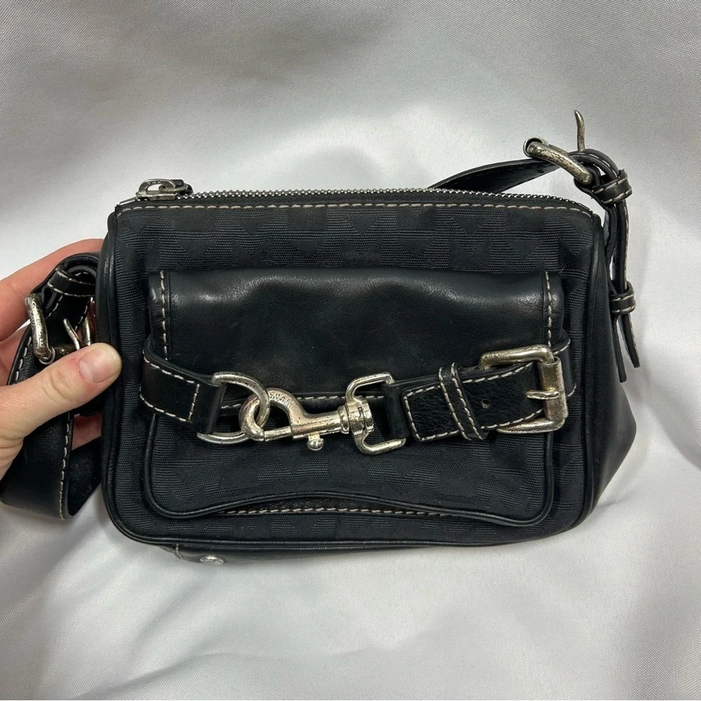 Michael Kors | Small Black Handbag Purse Shoulder Bag Vintage Leather